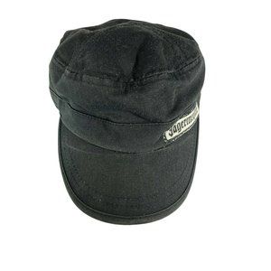 Jäegermeister Offset Logo Patch Adjustable Cadet Hat Strapback Flat Cap Black